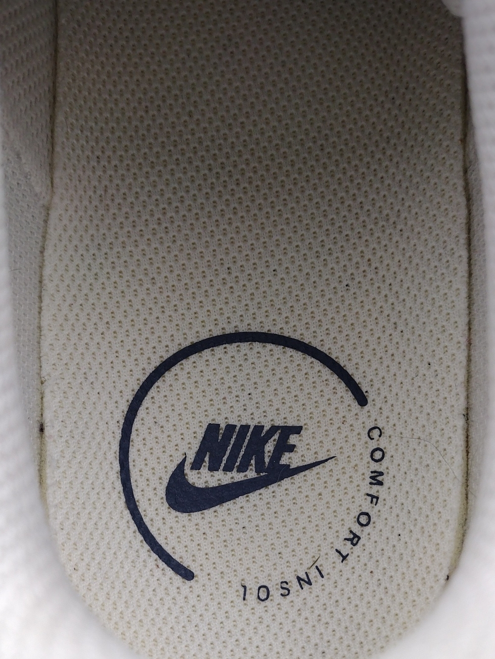 Nike Court Vision Alta White Sail Blue Leather Round Toe Lace Up Low Top Sneaker - Picture 10 of 16